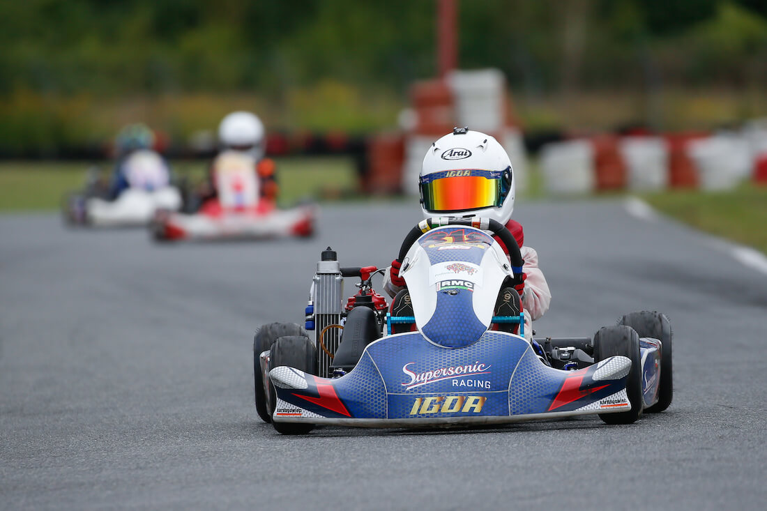 Igor Ponichtera podczas wyścigu